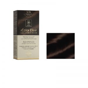 Apivita Color Elixir Βαφή Μαλλιών Καστανό Ανοιχτό Μελί Μαονί 5.35