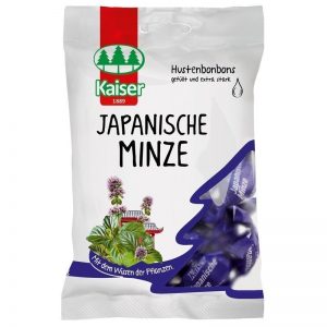Kaiser Japanase Mint Καραμέλες για το λαιμό με Ιαπωνική μέντα χωρίς ζάχαρη 60gr