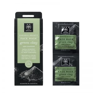Apivita Express Beauty Μάσκα για Βαθύ Καθαρισμό με Πράσινη Άργιλο 2x8ml