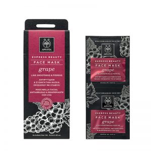 Apivita Express Beauty Αντιρυτιδική & Συσφιγκτική Μάσκα Προσώπου με Σταφύλι 2x8ml
