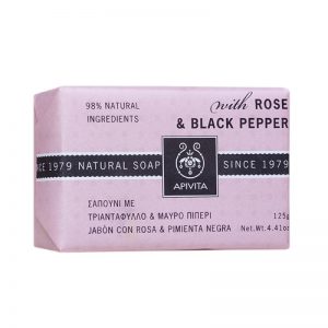 Apivita Natural Soap με Τριαντάφυλλο 125gr