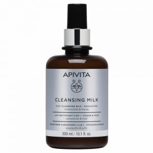 APIVITA CLEANSING MILK 3IN1 FACE&EYES PROMO NEW 300ML