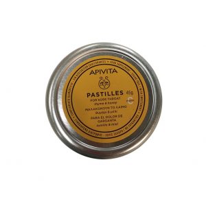 Apivita Παστίλιες για τον πονεμένο λαιμό με μέλι & θυμάρι 45g