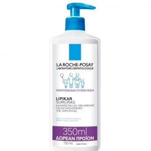 La Roche Posay Promo Lipikar Surgras, Καθαριστικό Κρεμοντούζ Αναπλήρωση Λιπιδίων 750ml