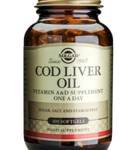 Solgar Cod Liver Oil Vitamin A & D 100 Softgels