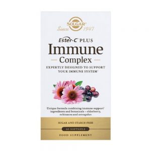 Solgar Ester-C Plus Immune Complex Συμπλήρωμα Διατροφής για την Ενίσχυση του Ανοσοποιητικού 60softgels