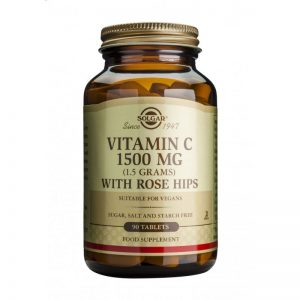 SOLGAR Vitamin C 1500mg with Rose Hips Tabs 90s