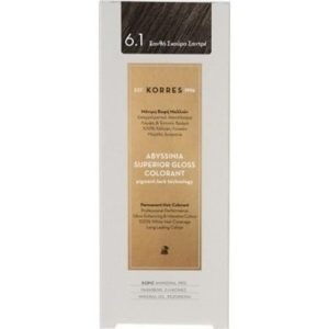Korres Abyssinia Superior Gloss Colorant Βαφή Μαλλιών 6,1 Ξανθο Σκουρο Σαντρε