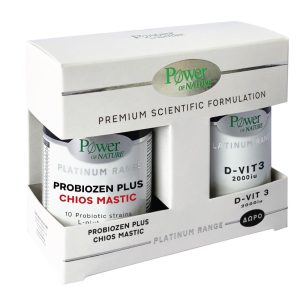 Power Of Nature PROMO Προβιοτικά και Πρεβιοτικά Probiozen Plus Chios Mastic 15 ταμπλέτες & D-Vit 3 2000IU 20 ταμπλέτες