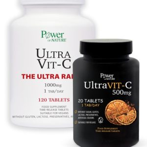 Power Of Nature Promo The Ultra Range Ultra Vit-C 1000mg 120tabs & Ultra Vit-C 500mg 20tabs