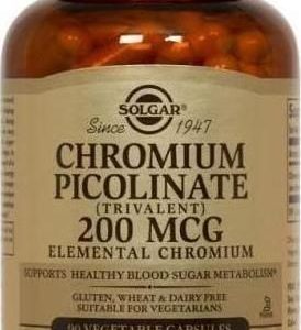 Solgar Chromium Picolinate 200mcg 90 φυτικές κάψουλες