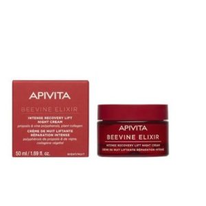 Apivita Beevine Elixir Αντιρυτιδική Κρέμα Για Σύσφιξη & Lifting Νύχτας Με Σύμπλοκο Prοpolift & Φυτικό Κολλαγόνο, 50ml