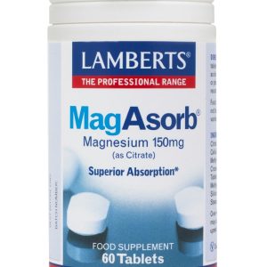 Lamberts MagAsorb Μαγνήσιο Υψηλής Απορρόφησης 60 Tablets