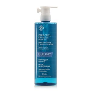 Ducray Gel Moussant κατά της Ακμής Keracnyl για Λιπαρές Επιδερμίδες 400ml
