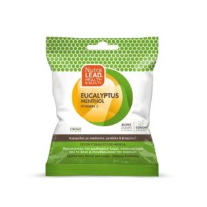 Nutralead Cough Candies Ευκάλυπτος, Μενθόλη, Βιταμίνη C, για το Βήχα & τον Ερεθισμένο Λαιμό 40gr