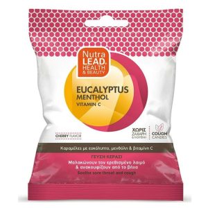 Nutralead Cough Candies Καραμέλες για Παιδιά για Ξηρό Βήχα χωρίς Γλουτένη Κεράσι 40gr