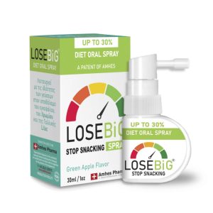 Amhes Pharma Diet Oral Spray Losebig Stop Snacking Spray Green Apple 30ml