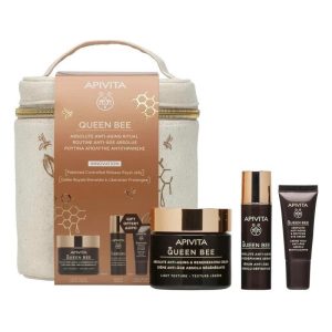Apivita Promo Queen Bee Absolute Anti Aging & Regenerating Light Cream (50ml), Serum (10ml) & Eye Cream (5ml)