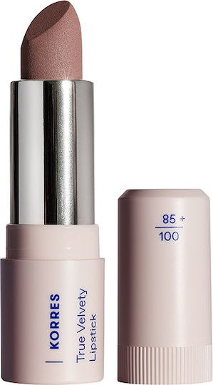 Korres True Velvety Lipstick Κραγιόν με Κρεμώδη υφή & Πλούσιο Χρώμα 3g - 13 Nude Pink