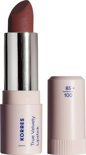 Korres True Velvety Lipstick Κραγιόν με Κρεμώδη υφή & Πλούσιο Χρώμα 3g - 57 Terra Red