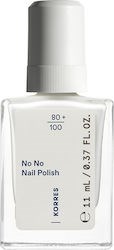 Korres No No Nail Polish Βερνίκι Νυχιών Υψηλής Φυσικής Περιεκτικότητας με Λάδι Αμυγδάλου 11ml - 01 Pure White
