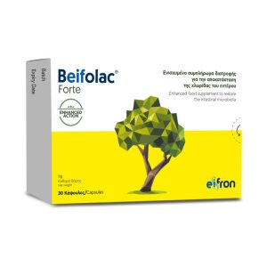 Eifron Beifolac Forte Ενισχυμένο Προβιοτικό για Φροντίδα του Πεπτικού Συστήματος & Αποκατάσταση της Χλωρίδας, 30 κάψουλες
