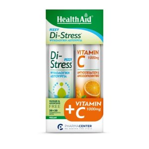 Health Aid Promo Di-Stress Fizzy (20eff.tabs) & Vitamin C 1000mg (20eff.tabs)
