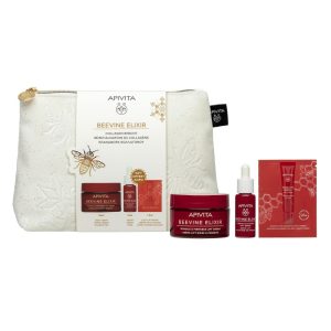 Apivita Promo Beevine Elixir  Ελαφριάς Υφής  50ml & Δώρο Ορός Σύσφιξης 10ml, Κρέμα για Μάτια & Χείλη 1.5ml & Νεσεσέρ 1τεμ