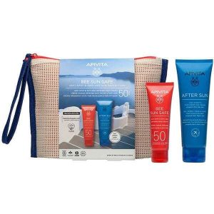 Apivita Promo Bee Sun Safe Anti-Spot & Anti-Age Face Cream Spf50, 50ml & Δώρο After Sun Travel Size 100ml & Δώρο Νεσεσέρ