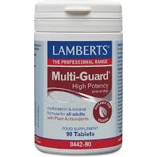 Lamberts Multi-Guard Βιταμίνη 90 ταμπλέτες – Ολοκληρωμένη Πολυβιταμίνη Υψηλής Ισχύος