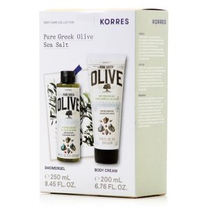 Korres Promo Pure Greek Olive Αφρόλουτρο Θαλασσινό Αλάτι 250ml & Κρέμα Σώματος Θαλασσινό Αλάτι 200ml