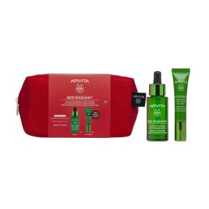 Apivita Bee Radiant Promo: Bee Radiant Glow Activating & Anti-Fatigue Serum 30ml & Bee Radiant Signs of Aging & Anti-Fatigue Eye Cream 15ml