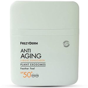 Frezyderm Anti Aging Liquid Sunscreen Plant Exosomes SPF50+ 50ml– Αντηλιακή Αντιγηραντική Προστασία Νέας Γενιάς
