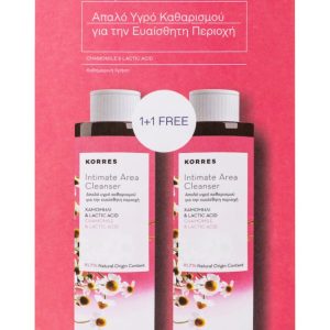 Korres Promo Χαμομήλι & Lactic Acid Υγρό Σαπούνι Ευαίσθητης Περιοχής 250ml 2 Τεμάχια με Έκπτωση 50% στο 2ο Προϊόν