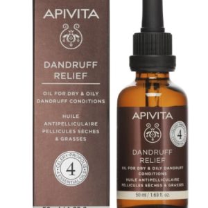 Apivita Dandruff Relief Oil 50ml | Έλαιο για Ξηρή & Λιπαρή Πιτυρίδα