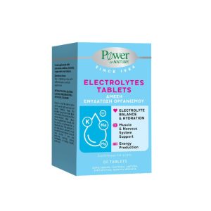 Power of Nature Electrolytes Συμπλήρωμα Διατροφής Ηλεκτρολυτών 60 δισκία