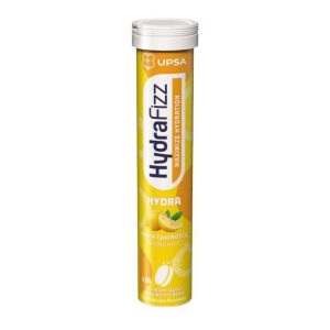 Upsa Hyrdrafizz Ηλεκτρολύτες Hydra + Βιταμίνη C Με Γεύση Λεμόνι 16 Αναβράζοντα Δισκία