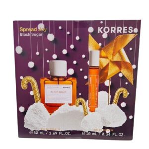 Korres Black Sugar Eau De Toilette Set, Σετ Αρώματος Black Sugar με Eau De Toilette σε Δύο Μεγέθη