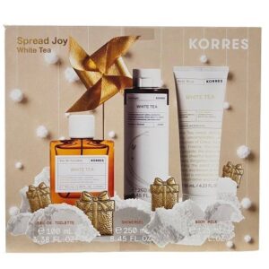 Korres Spread Joy White Tea Eau De Toilette 50 ml + White Tea Αφρόλουτρο 250 ml + White Tea Γαλάκτωμα Σώματος 125 ml