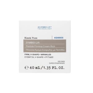 Korres Black Pine Symbio Lift Peptide Firming Cream Rich Πλούσια Κρέμα Σύσφιγξης με Πεπτίδια για Ξηρές Επιδερμίδες 40ml